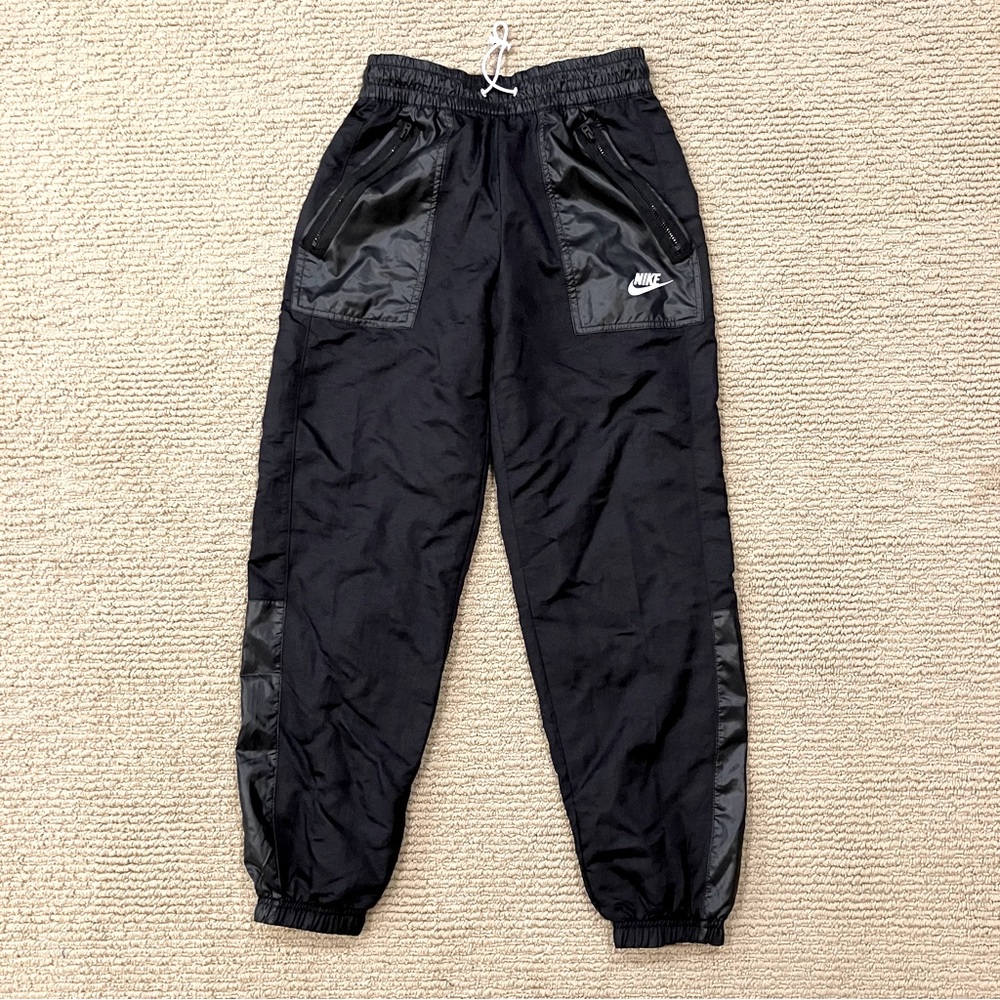 Like New Nike Drawstring Track Pants Black XS